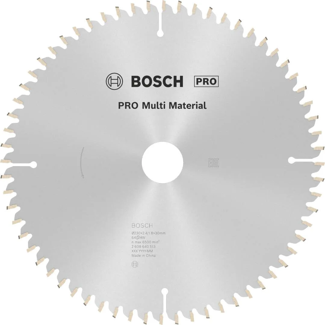 Bosch PRO Multi Material list kružne testere 230x2.4x30 mm 64z HLTCG max 6.500 o/min (2608640513)