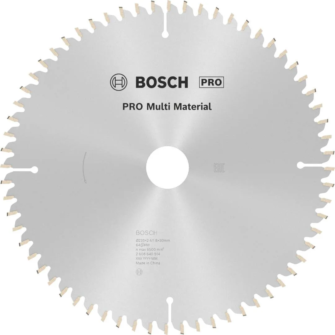 Bosch PRO Multi Material list kružne testere 235x2.4x30 mm 64z HLTCG max 6.500 o/min (2608640514)