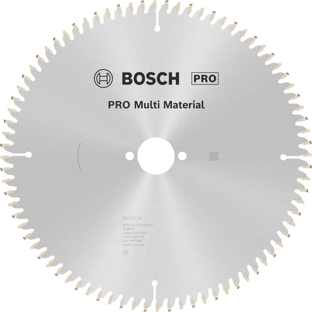 Bosch PRO Multi Material list kružne testere 250x3.2x30 mm 80z HLTCG max 6.000 o/min (2608640516)