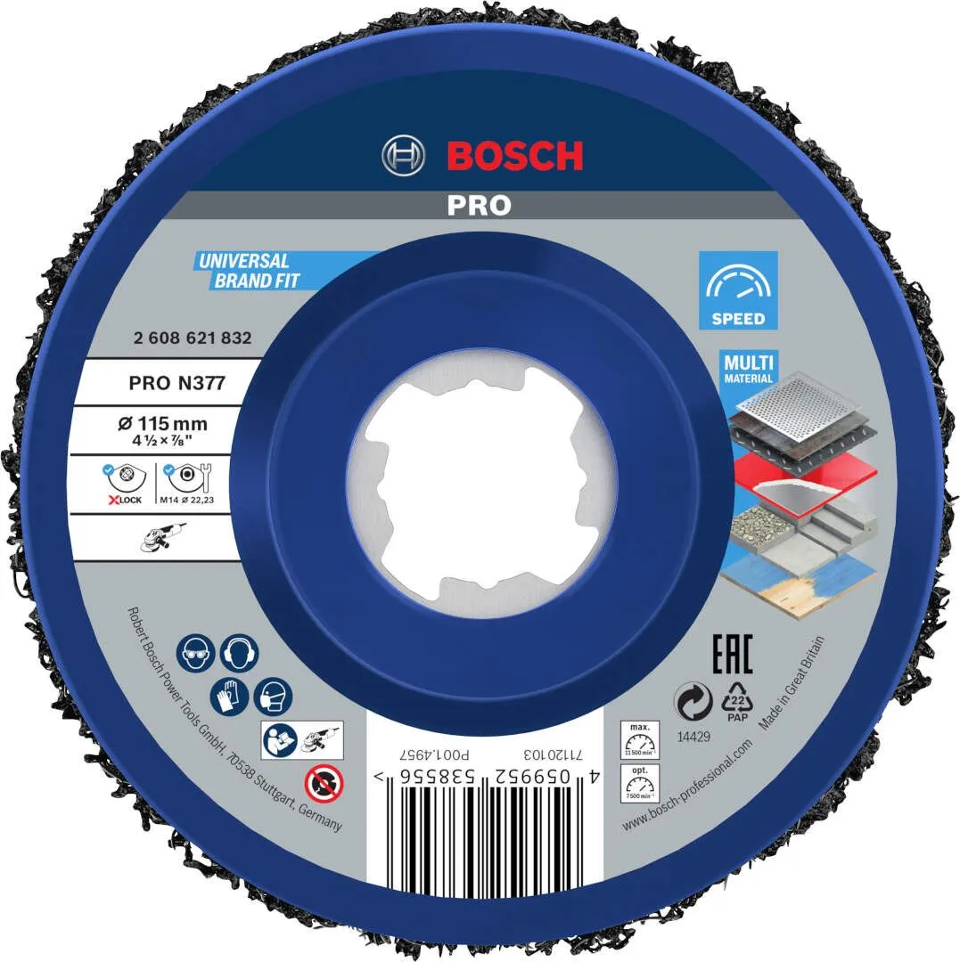 Bosch PRO N377 X-LOCK Multi Material disk za čišćenje 115 mm max 5.500 o/min (2608621832)