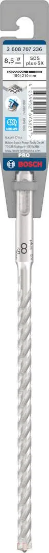 Bosch PRO SDS plus-5X burgija za udarne bušilice, 8,5x150x215 mm (2608707236)