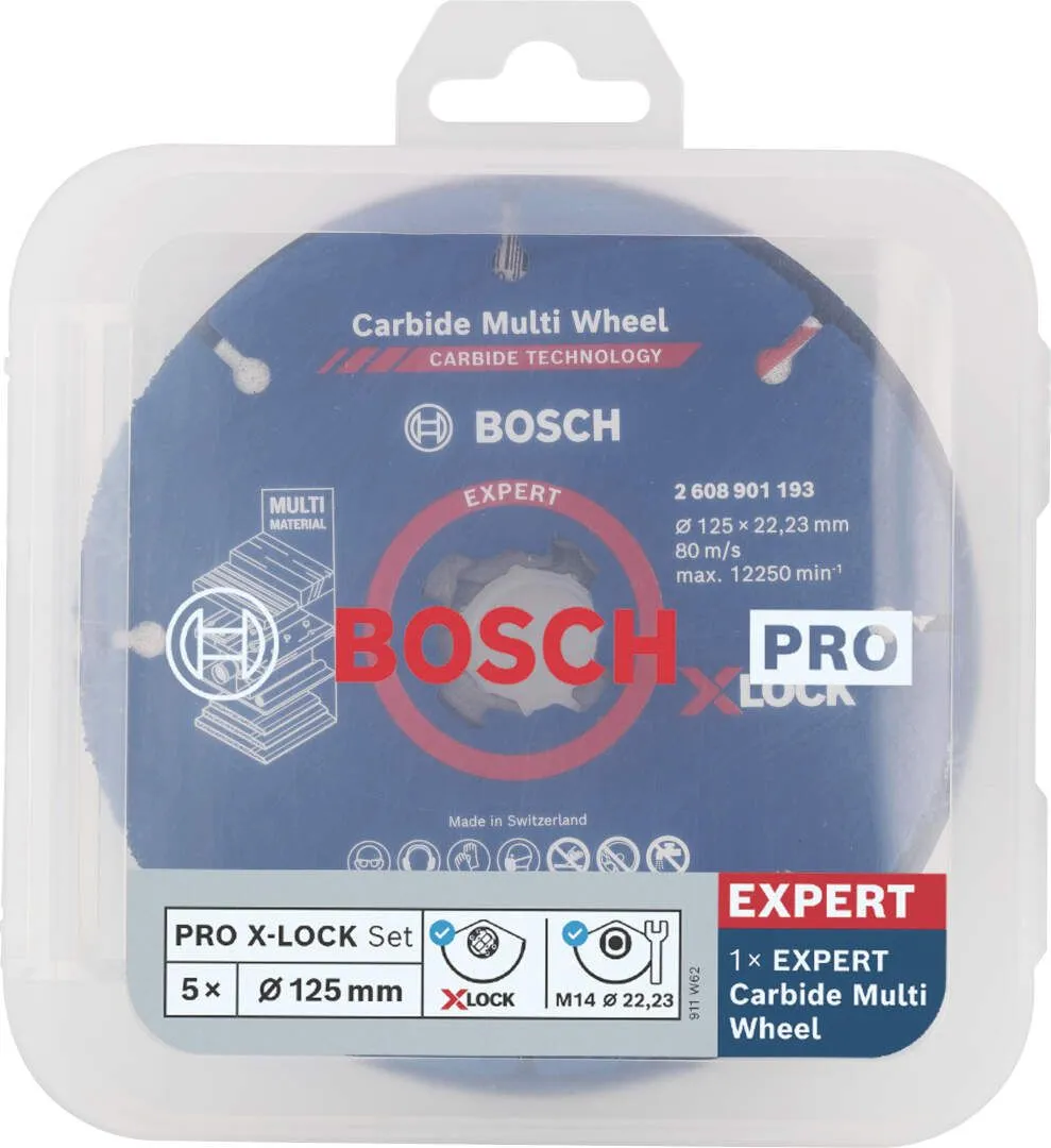 Bosch PRO set X-LOCK ploča za sečenje i brušenje 125x1 mm 5/1 (2608619374)