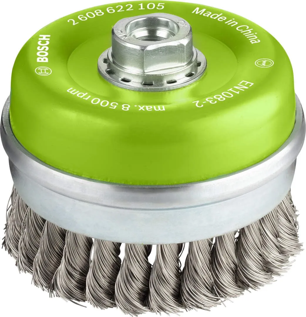 Bosch PRO Stainless Steel heavy lončasta četka 100x0.35 mm pletena žica (2608622105)