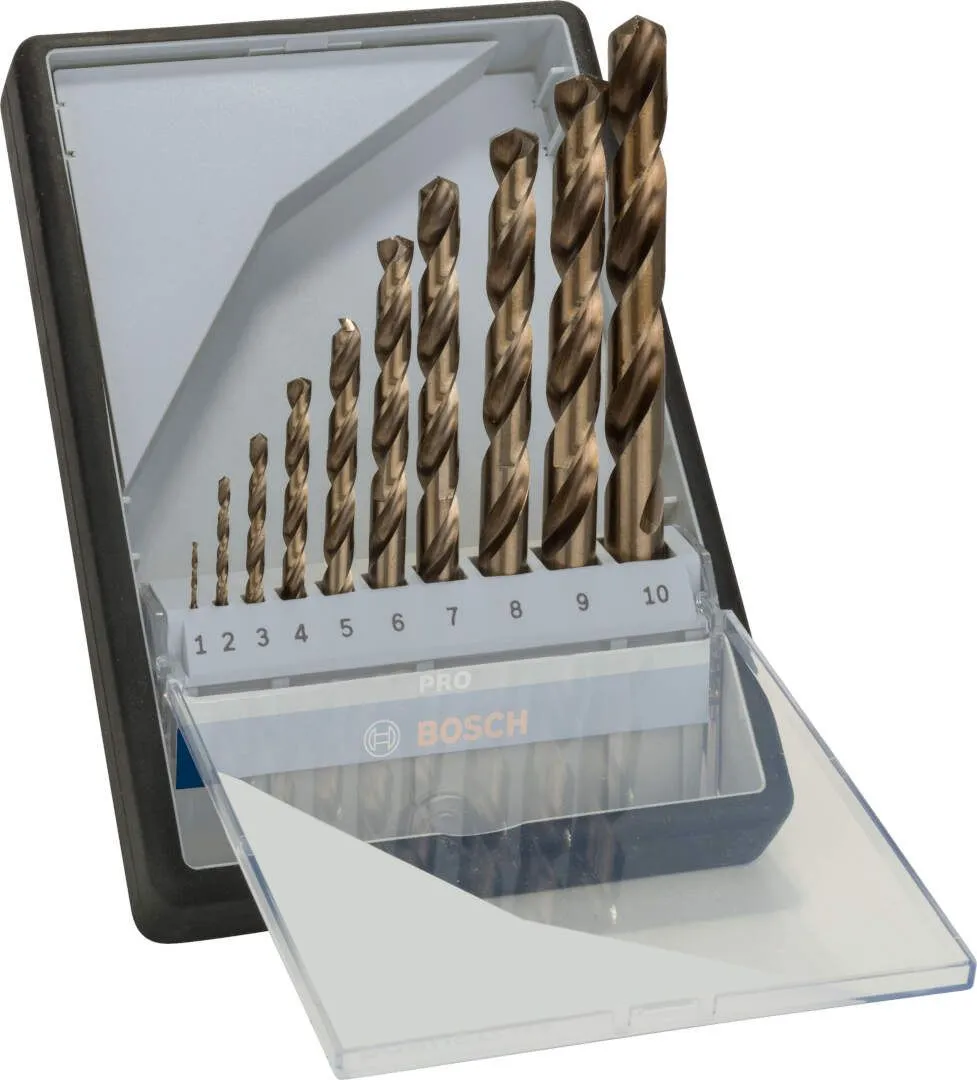 Bosch PRO Stainless Steel HSS-Co set spiralnih burgija 1-10 mm 10/1 (2607019925)