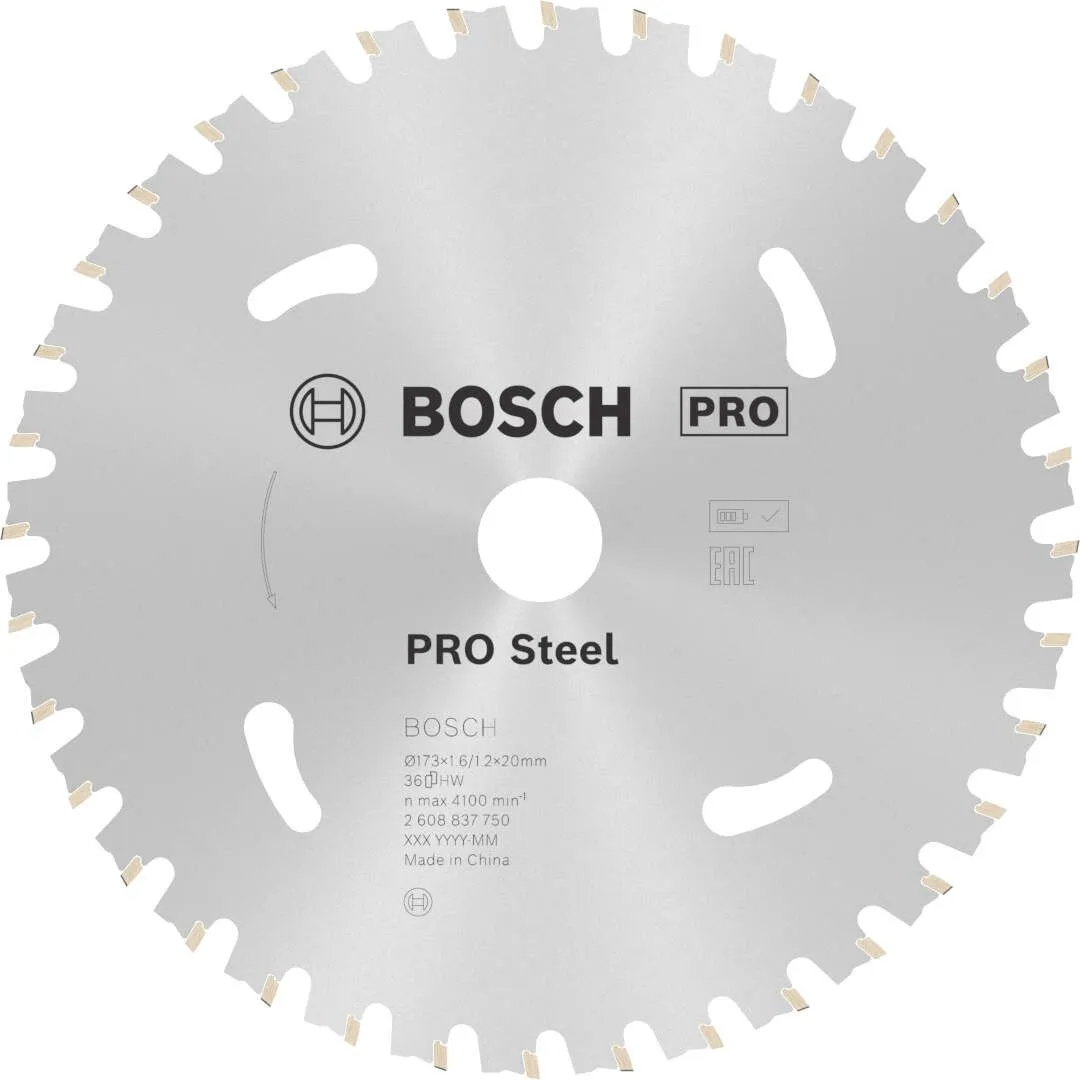 Bosch PRO Steel list za akumulatorsku kružnu testeru 173x1.6x20 mm 36z HB max 4.100 o/min (2608837750)