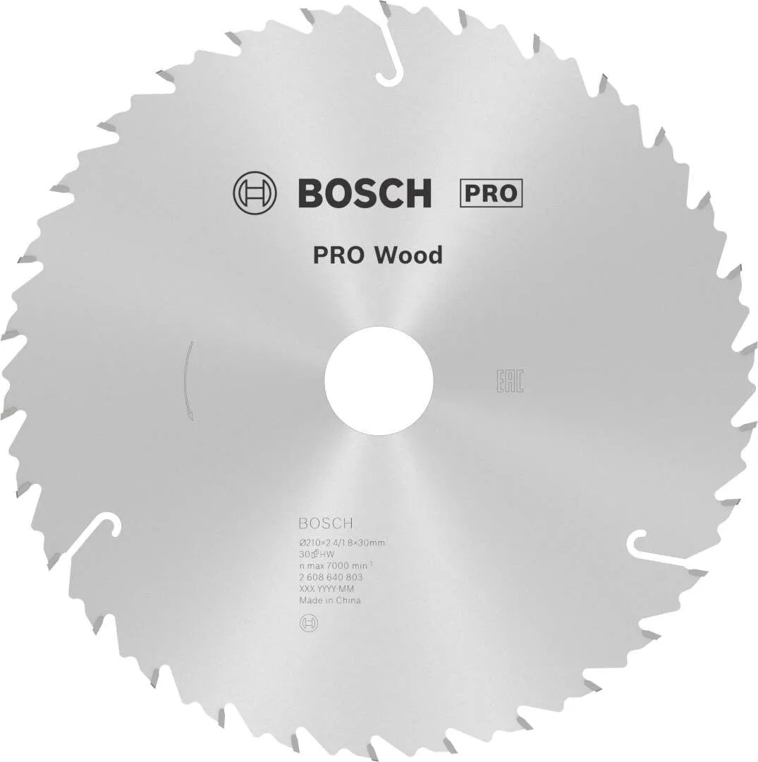 Bosch PRO Wood list kružne testere 210x2.4x30 mm 30z ATB/FT max 7.000 o/min (2608640803)