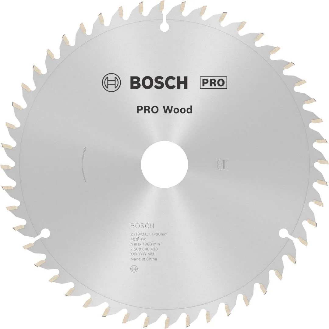 Bosch PRO Wood list kružne testere 210x2x30 mm 48z ATB max 7.000 o/min (2608640430)