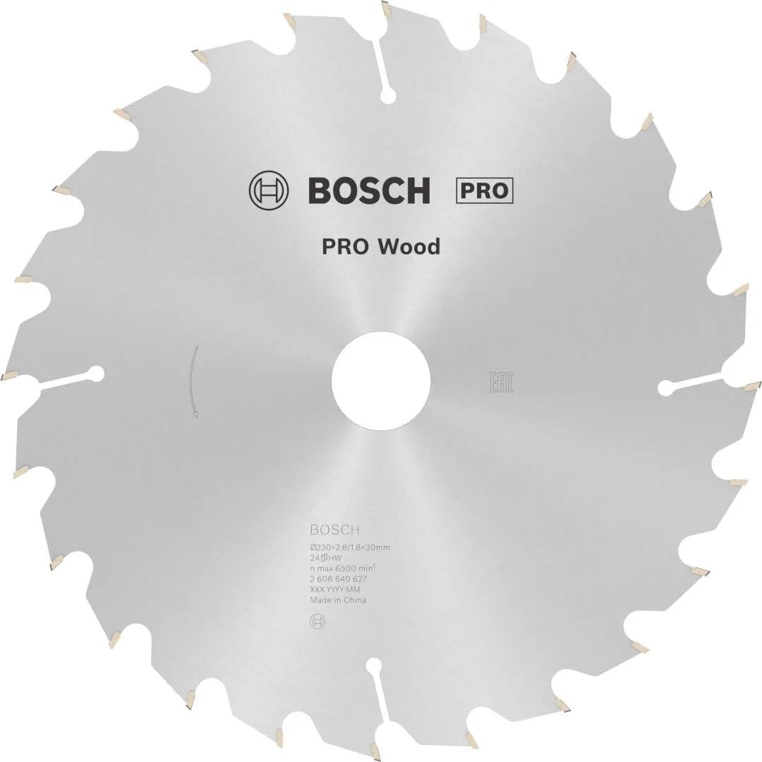 Bosch PRO Wood list kružne testere 230x2.8x30 mm 24z ATB max 6.500 o/min (2608640627)