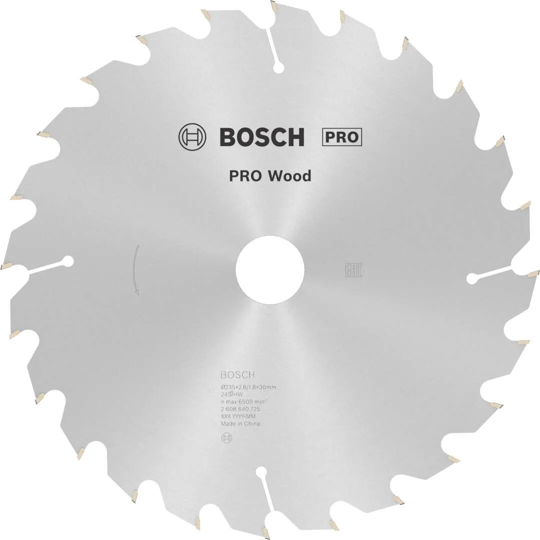 Bosch PRO Wood list kružne testere 235x2.8x30 mm 24z ATB max 6.500 o/min (2608640725)
