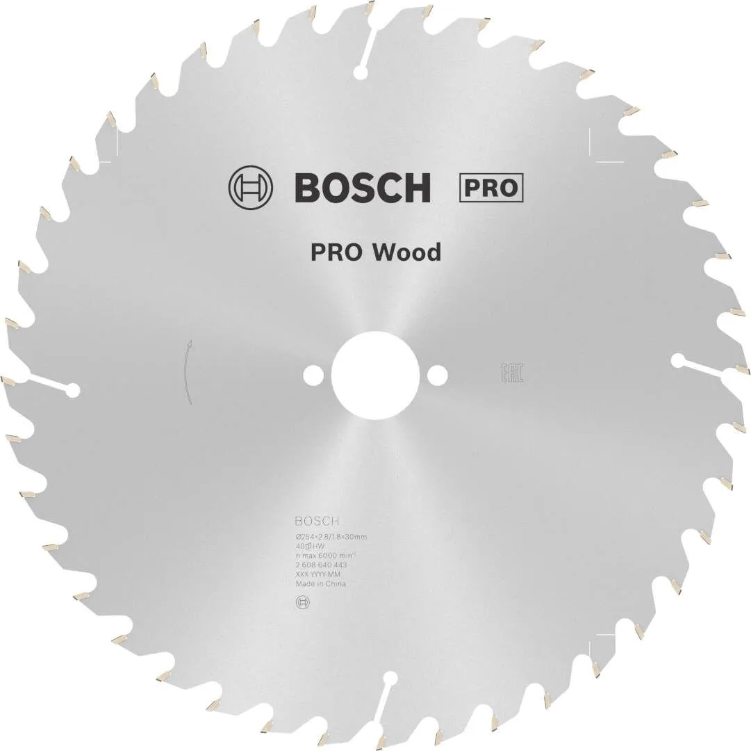 Bosch PRO Wood list kružne testere 254x2.8x30 mm 40z ATB max 6.000 o/min (2608640443)