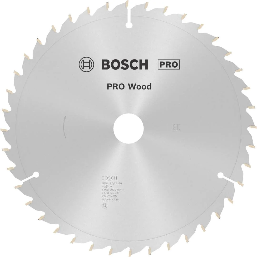 Bosch PRO Wood list kružne testere 254x2x30 mm 40z ATB max 6.000 o/min -5/15 (2608640435)