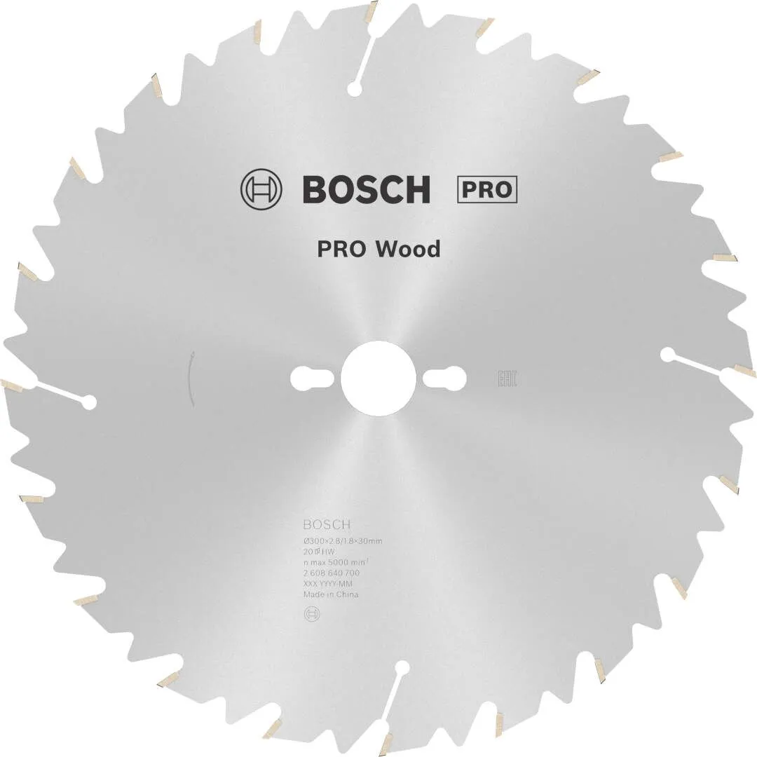 Bosch PRO Wood list kružne testere 300x2.8x30 mm 20z ATB max 5.000 o/min (2608640700)