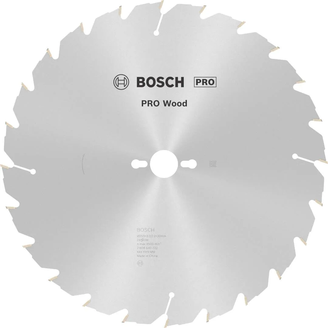Bosch PRO Wood list kružne testere 350x3.2x30 mm 24z ATB max 4.500 o/min (2608640702)