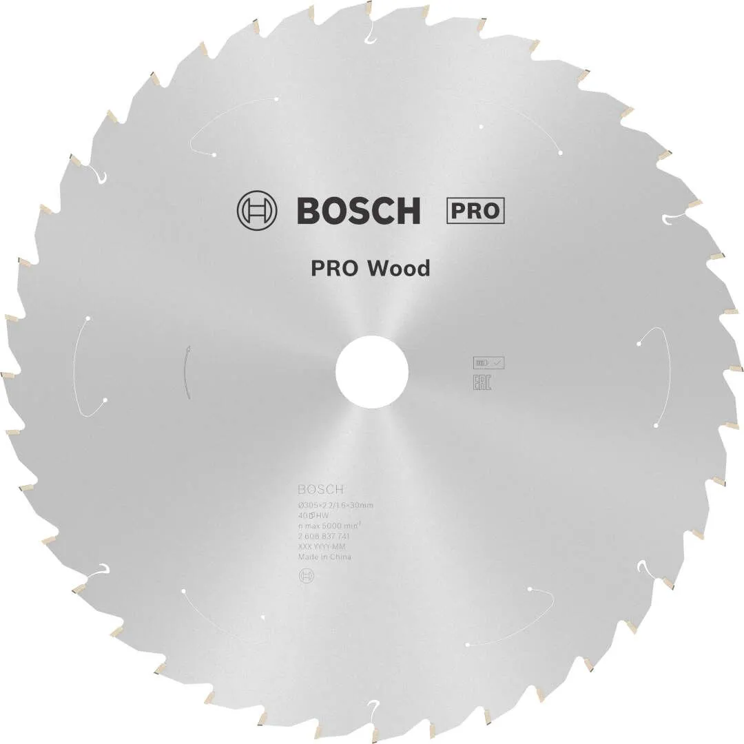Bosch PRO Wood list za akumulatorsku kružnu testeru 305x2.2x30 mm 40z ATB max 5.000 o/min (2608837741)