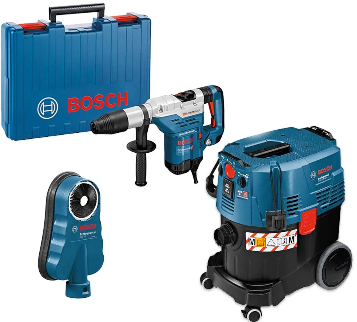 Bosch set alata SDS-max Elektro-pneumatski čekić GBH 5-40 DCE + industrijski usisivač GAS 35 M AFC + GDE 68 (0615A5004J)