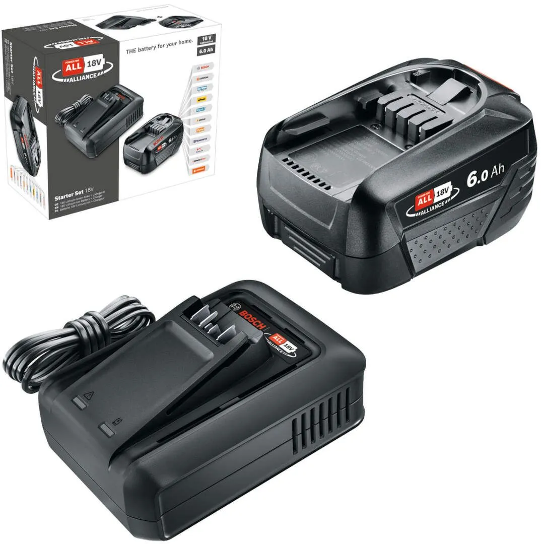 Bosch starter set 1 x akumulator 18V 6,0 Ah + punjač AL 18V-44 (1600A032A8)
