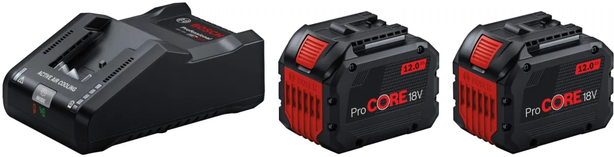 Bosch starter set 2 x ProCORE 18V 12,0 Ah akumulator + GAL 18V-160 ultra brzi punjač (1600A02T5W)