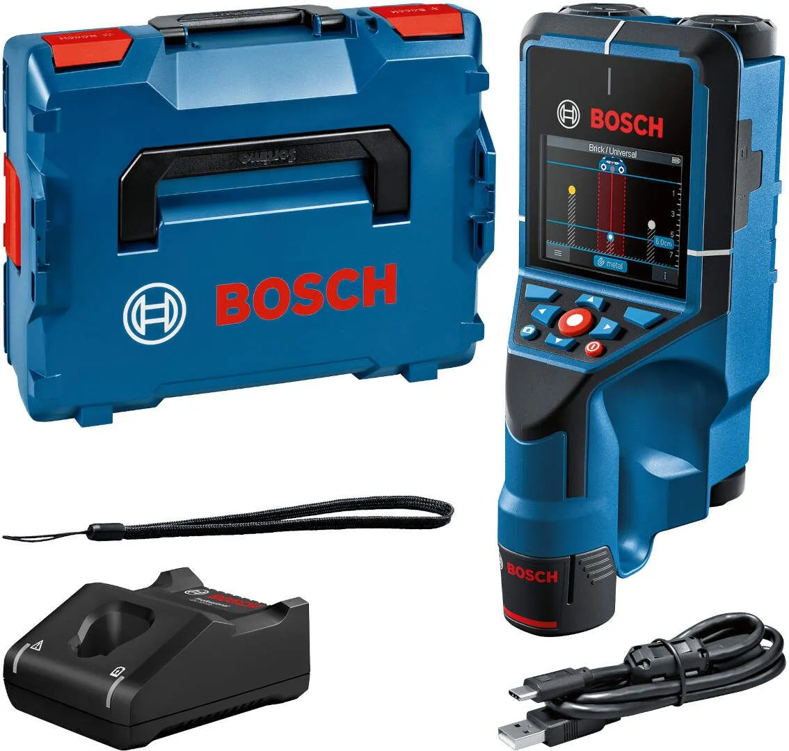 Bosch Wallscanner D-tect 200 C detektor struje - kablova pod naponom u L-Boxx koferu + GAL 12V-40 (0601081601)