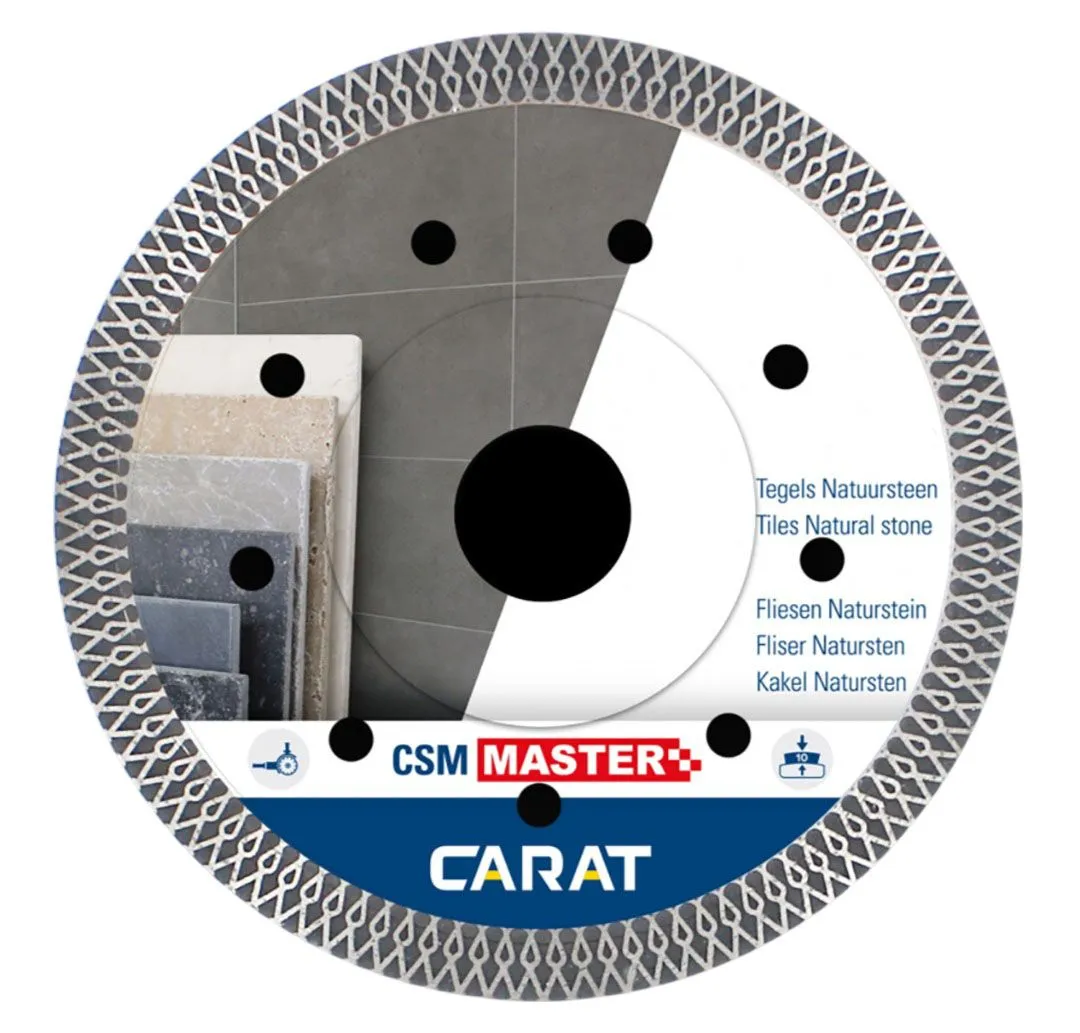 Carat dijamantske rezne ploče za keramičke pločice i prirodni kamen CSM MASTER 125x22,23mm CSMM125300