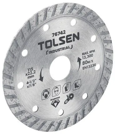 Dijamantska rezna ploča - Turbo 180 mm Tolsen (76745)