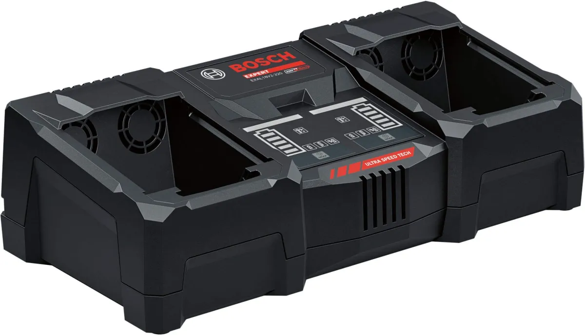 Dupli punjač akumulatora Bosch EXPERT EXAL18V2-320 za 18V; izuzetno brzi punjač (1600A02YG5)