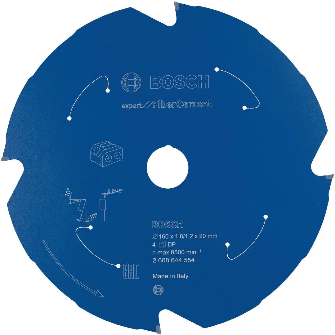 Expert for Fibre Cement list kružne testere za akumulatorske testere 160x1,8x20 T4