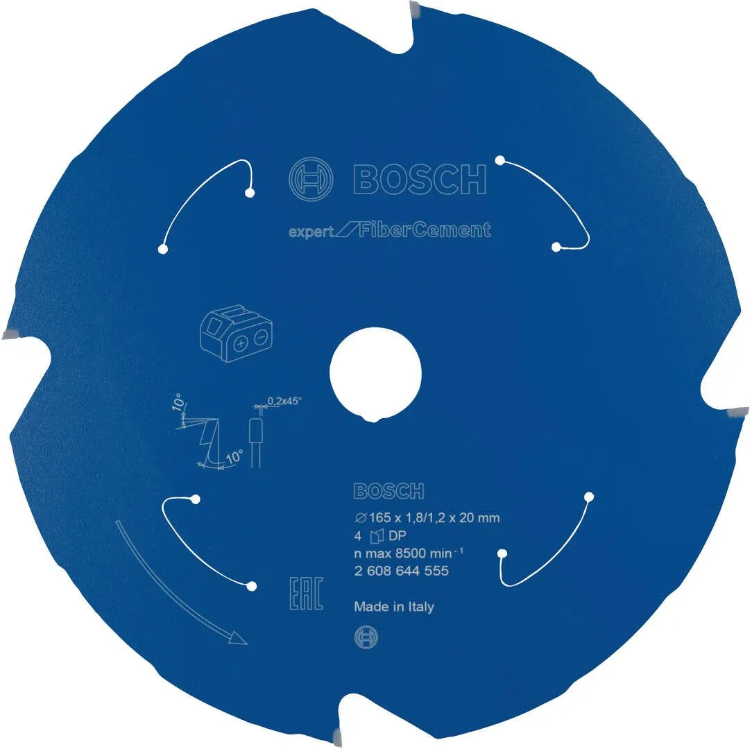 Expert for Fibre Cement list kružne testere za akumulatorske testere 165x1,8x20 T4