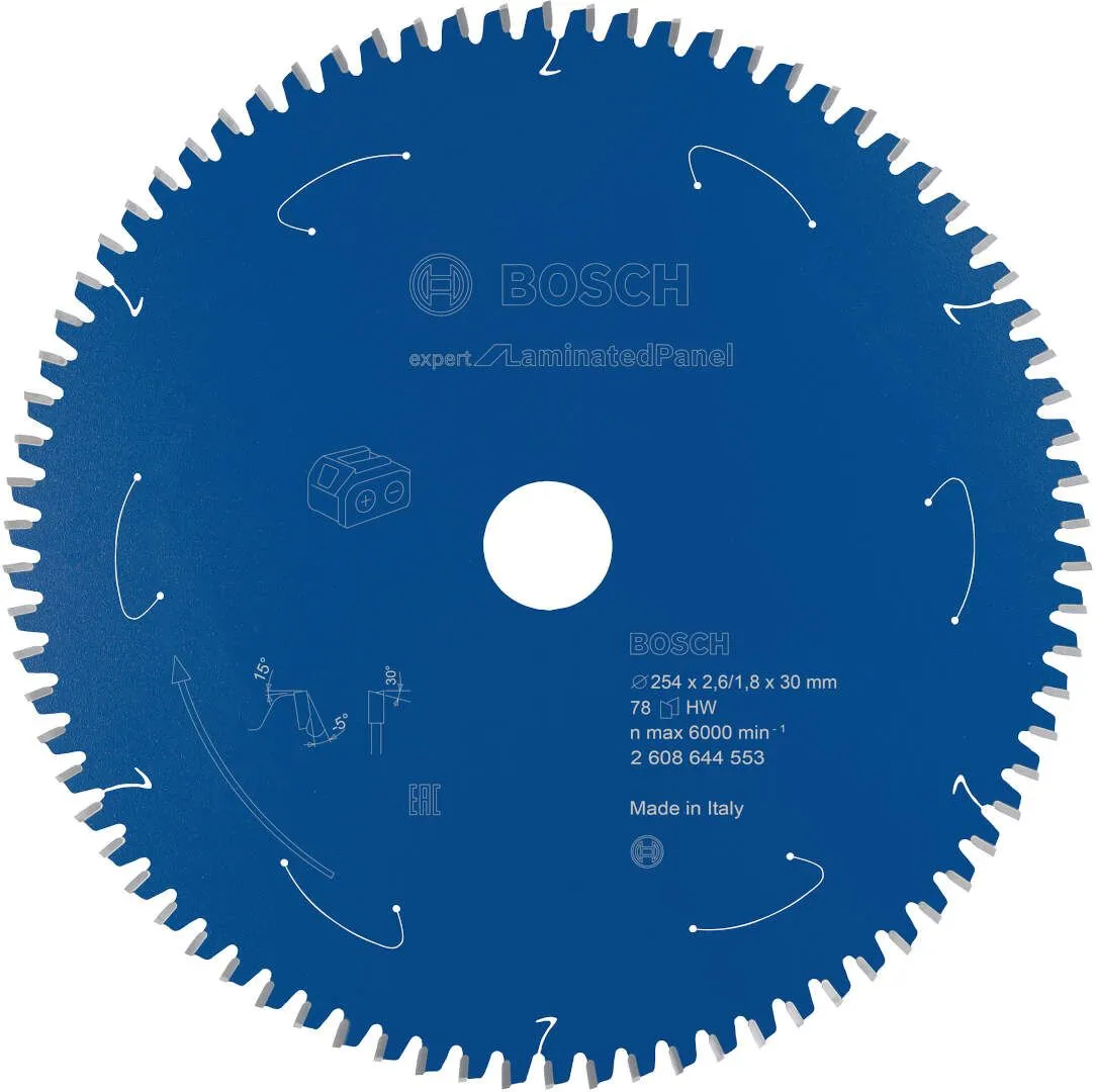 Expert for Laminated Panel list kružne testere za akumulatorske testere 254x2,6x30 T78