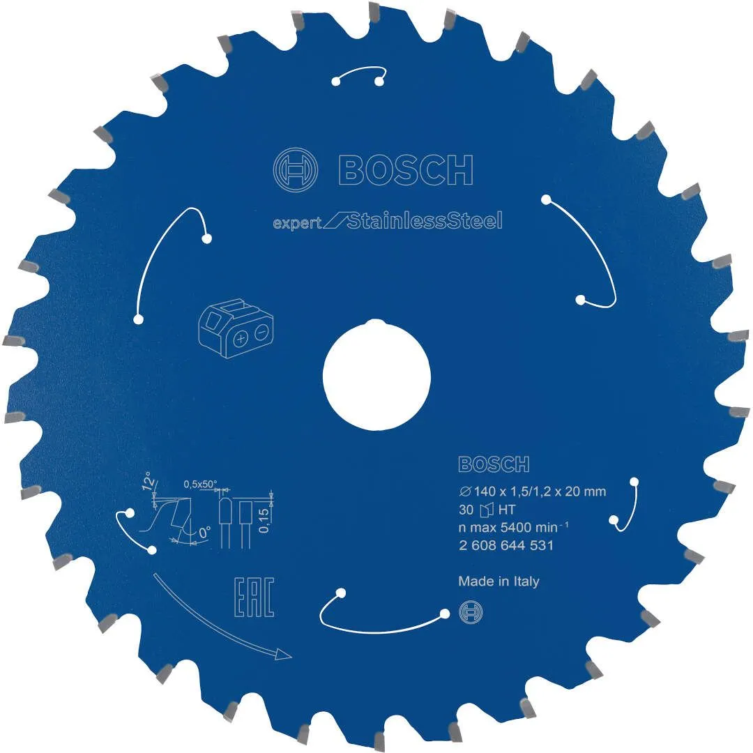 Expert for Stainless Steel list kružne testere za akumulatorske testere 140x1,5x20 T30