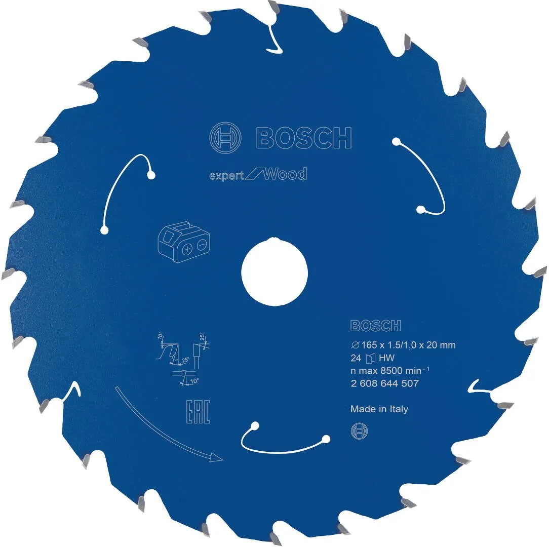 Expert for Wood list kružne testere za akumulatorske testere 165x1,5x20 T24