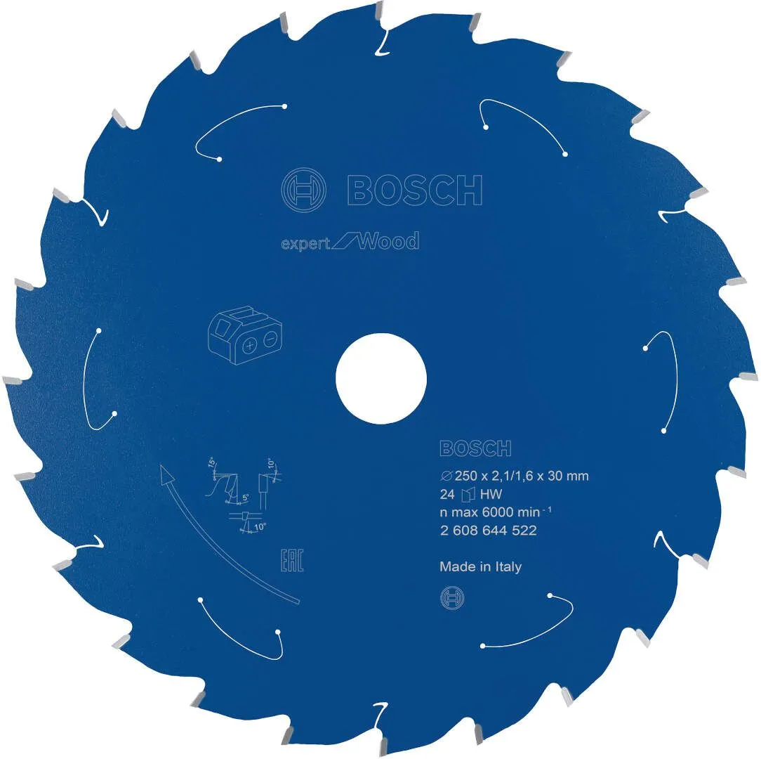 Expert for Wood list kružne testere za akumulatorske testere 250x2,1x30 T24