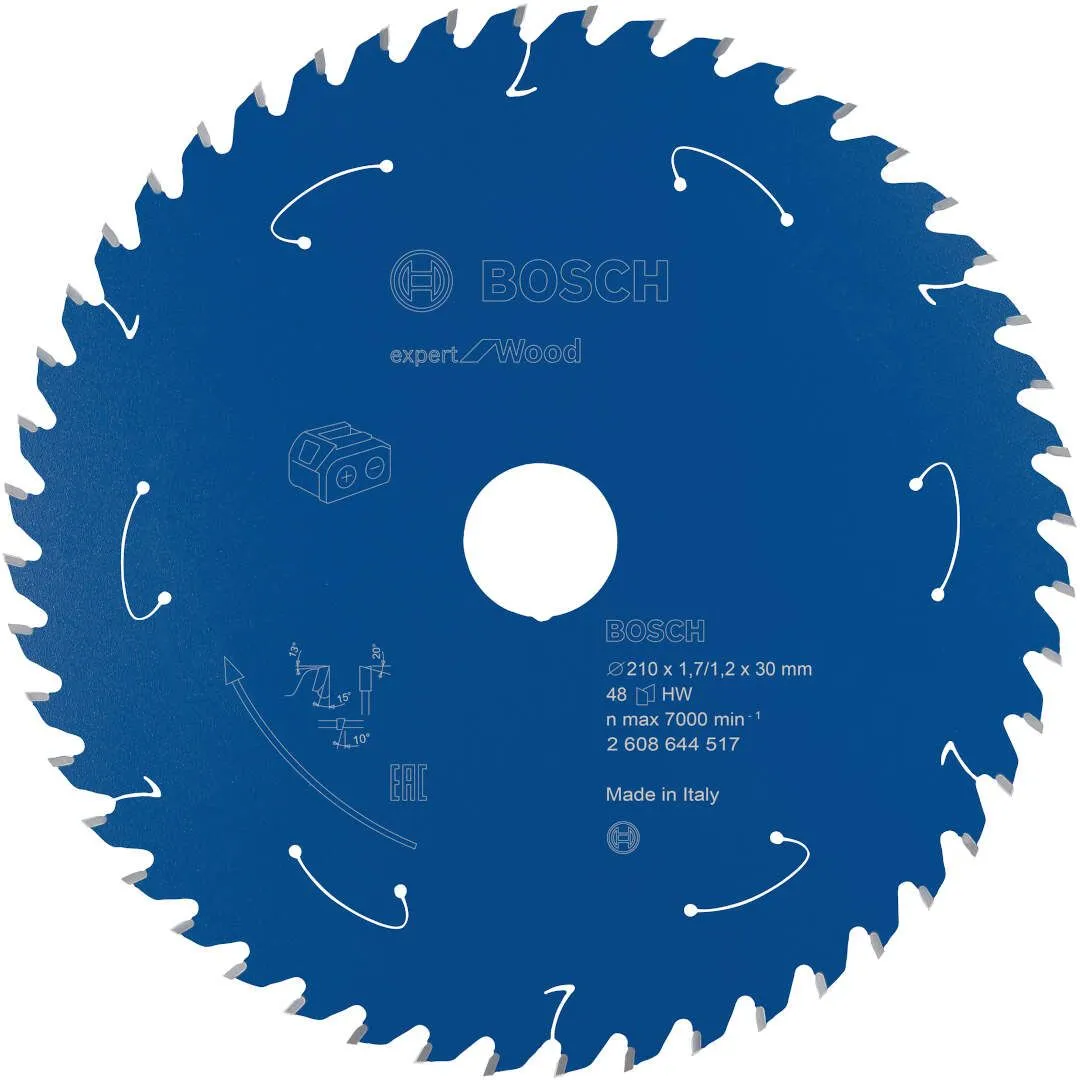 Expert for Wood list kružne testere za akumulatorske testere 210x1,7x30 T48