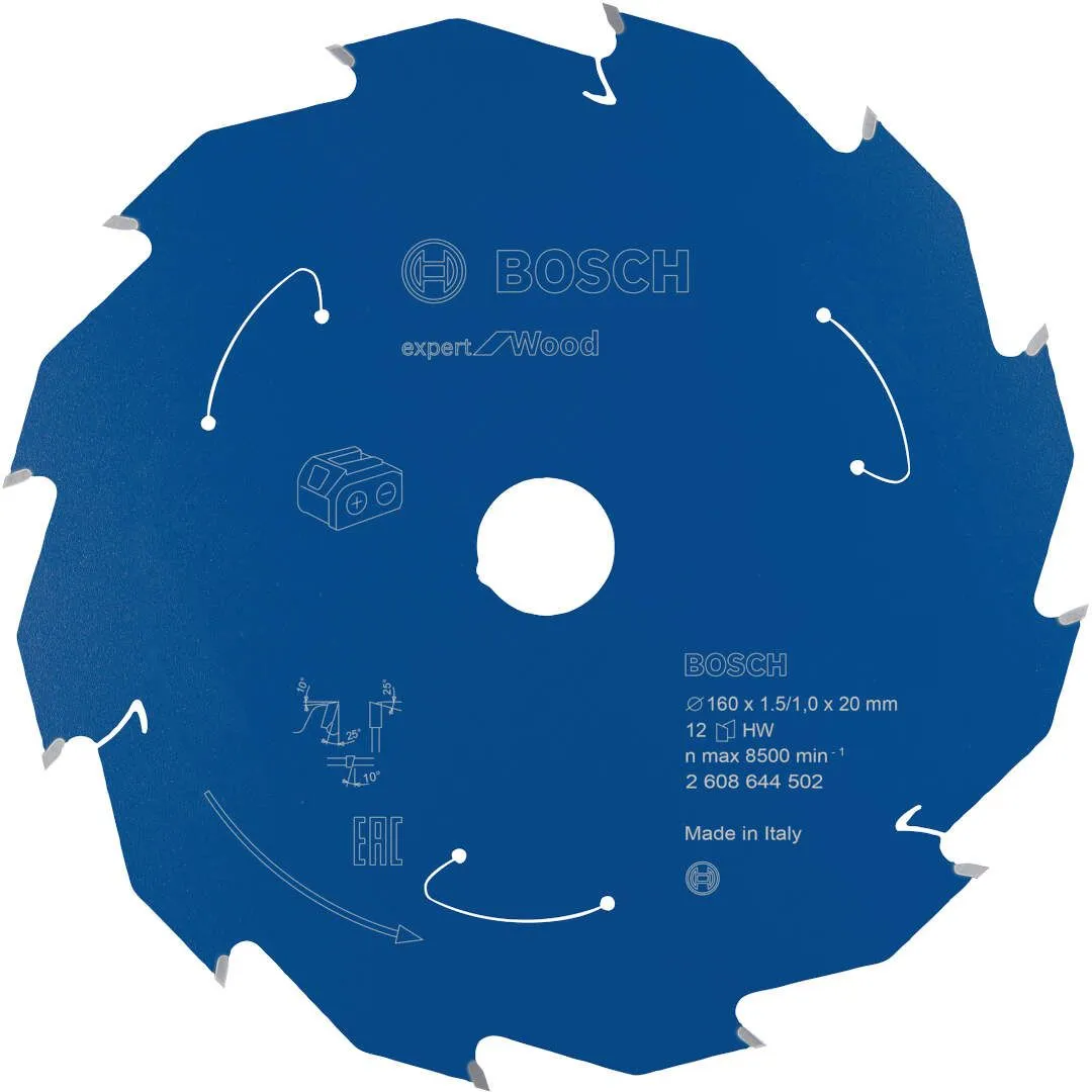 Expert for Wood list kružne testere za akumulatorske testere 160x1,5x20 T12