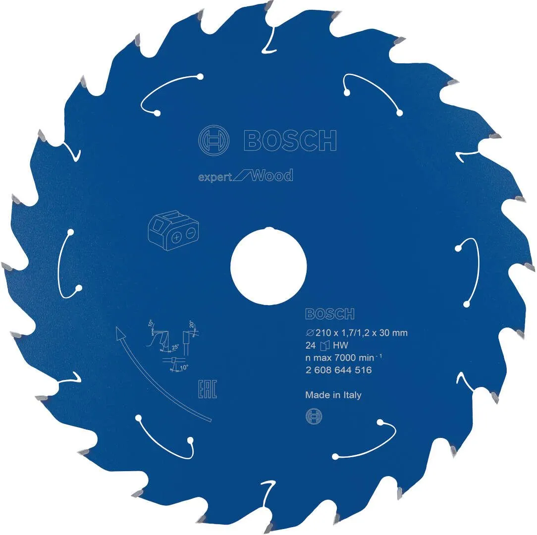 Expert for Wood list kružne testere za akumulatorske testere 210x1,7x30 T24