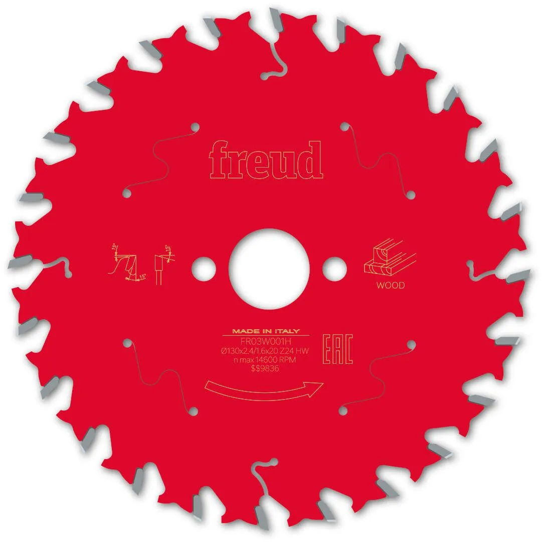 FREUD 130x2,4x20mm 24Z list cirkularne testere za sečenje drveta FR03W001H
