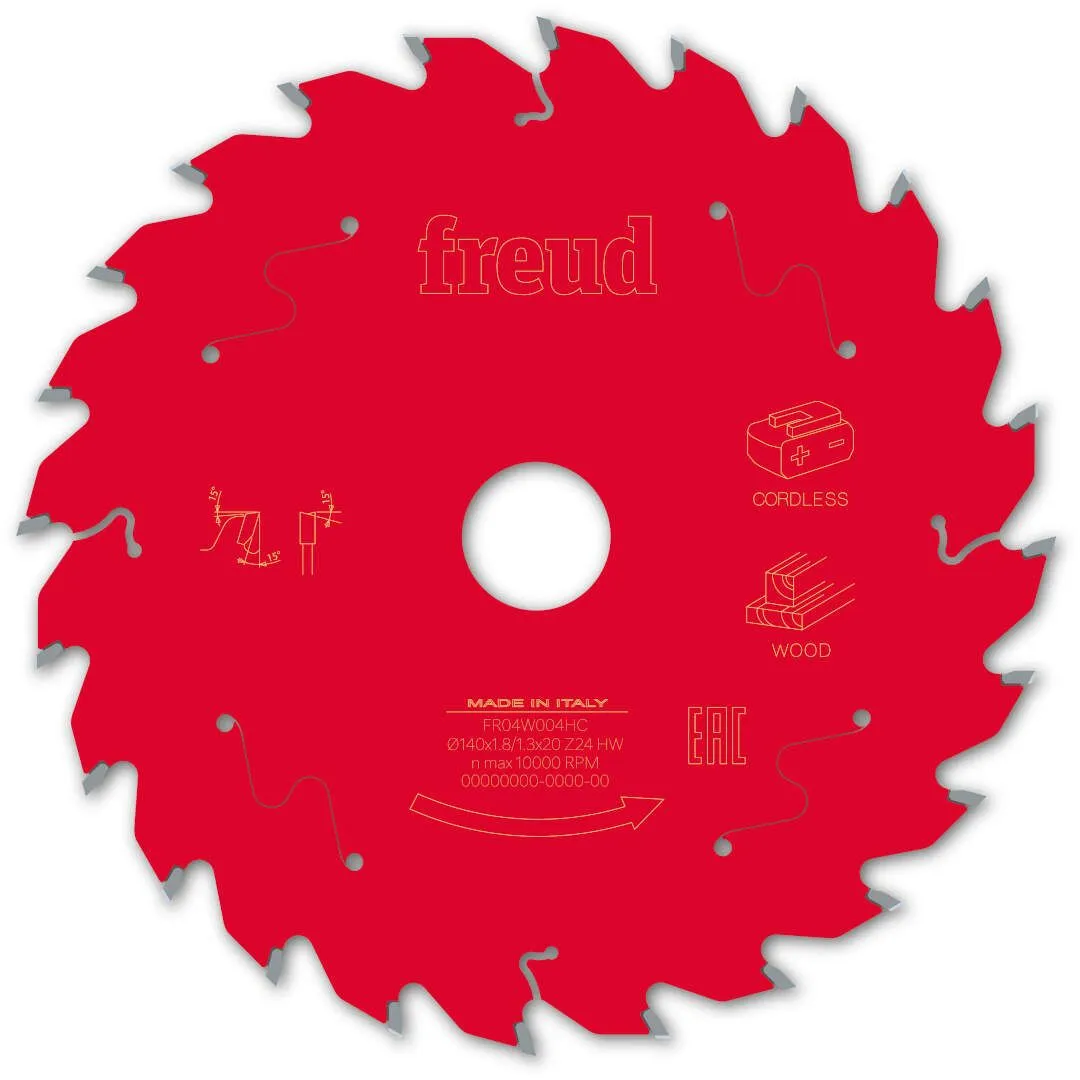 FREUD 140x1,8x20mm 24Z list cirkularne testere za sečenje drveta FR04W004HC