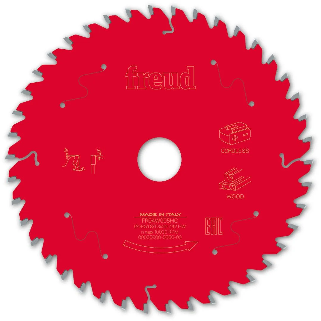 FREUD 140x1,8x20mm 42Z list cirkularne testere za sečenje drveta FR04W005HC