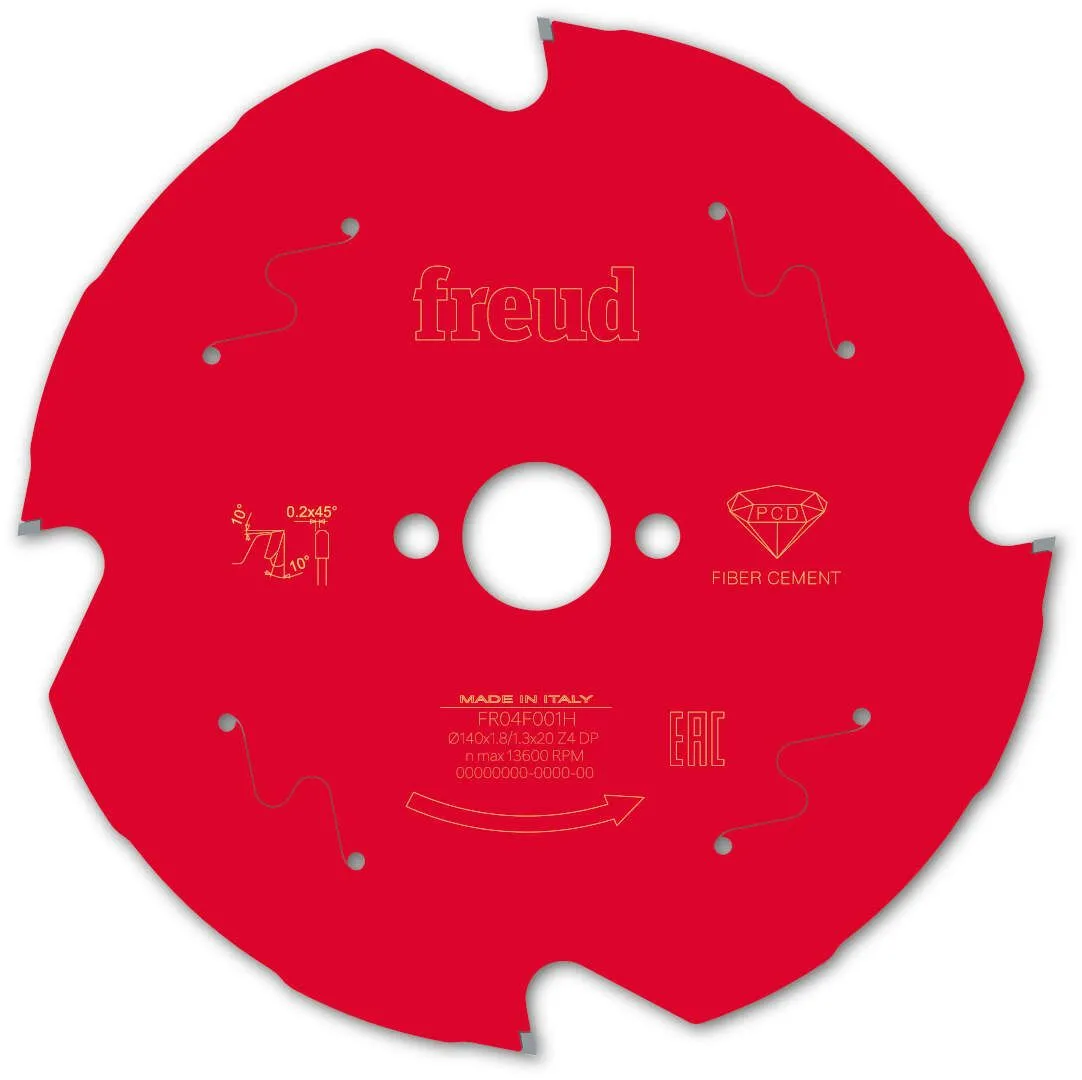 FREUD 140x1,8x20mm 4Z list cirkularne testere za gips i vlaknasti - fiber cement FR04F001H