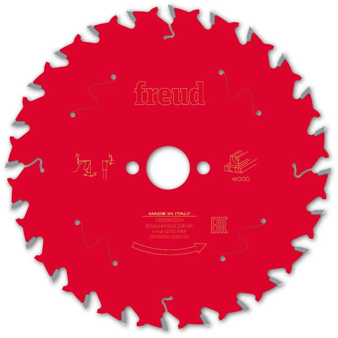 FREUD 150x2,4x20mm 24Z list cirkularne testere za sečenje drveta FR05W002H