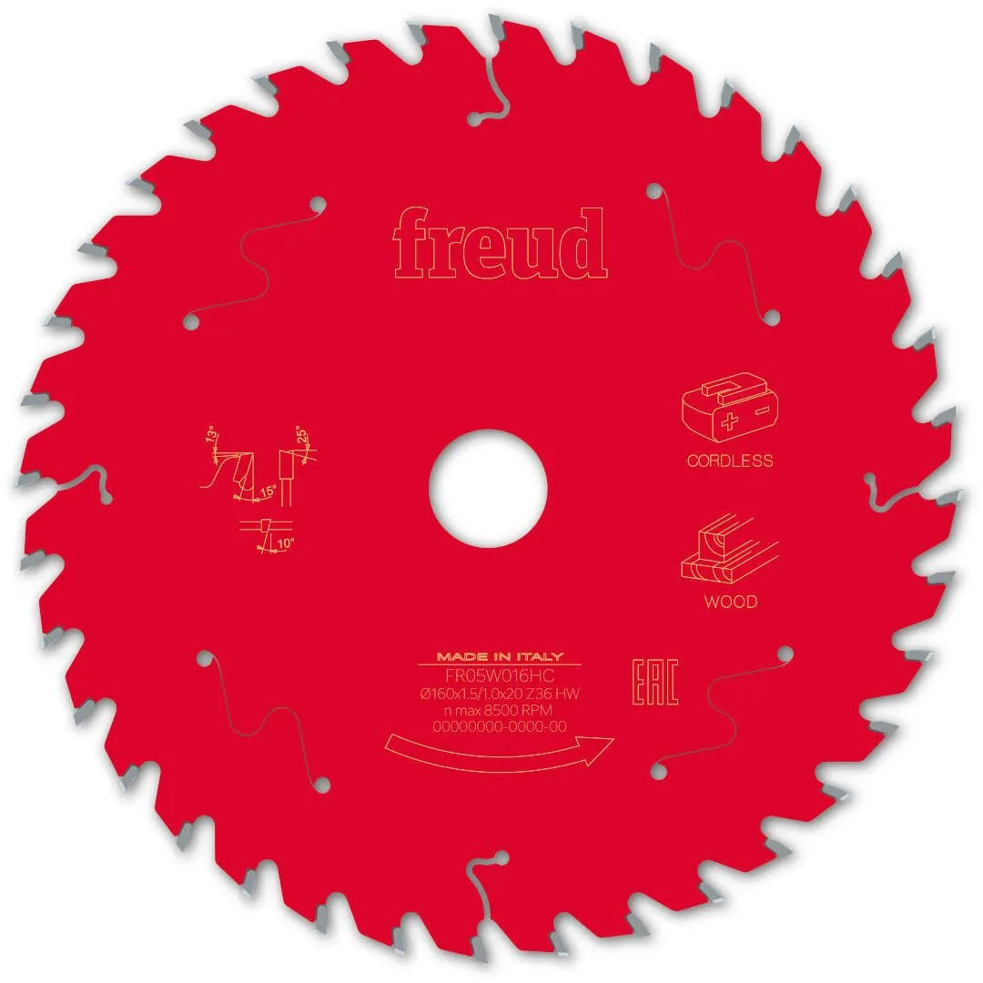 FREUD 160x1,5x20mm 36Z list cirkularne testere za sečenje drveta FR05W016HC