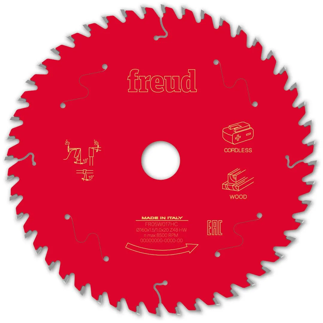 FREUD 160x1,5x20mm 48Z list cirkularne testere za sečenje drveta FR05W017HC