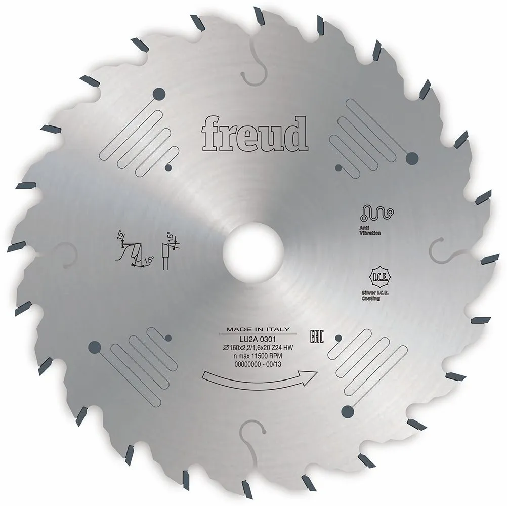 FREUD 160x2,2x20mm 24T list kružne testere za sečenje drveta i kompozitnih materijala LU2A 0301