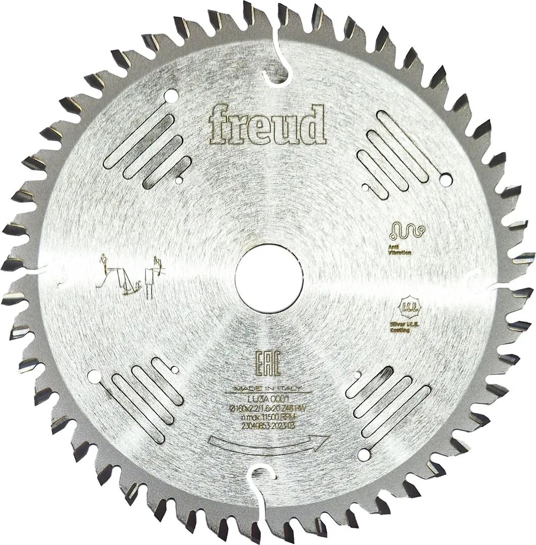 FREUD 160x2,2x20mm 48Z list kružne testere za sečenje iverice bez predrezača LU3A 0001