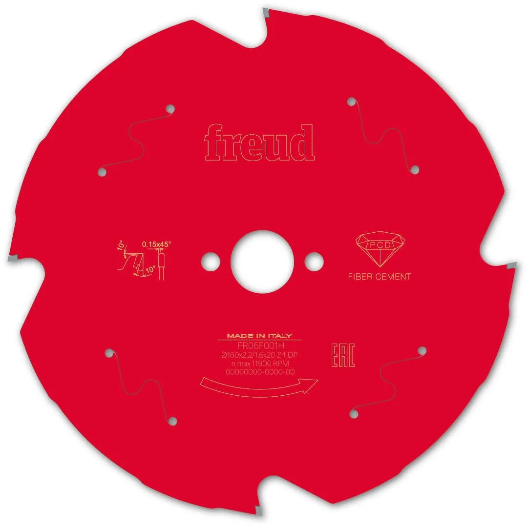 FREUD 160x2,2x20mm 4Z list cirkularne testere za gips i vlaknasti - fiber cement FR06F001H