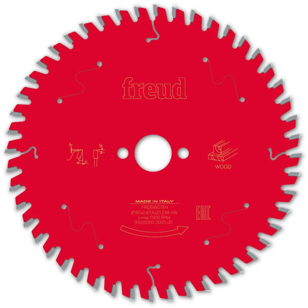 FREUD 160x2,4x20mm 48Z list cirkularne testere za sečenje drveta FR06W011H