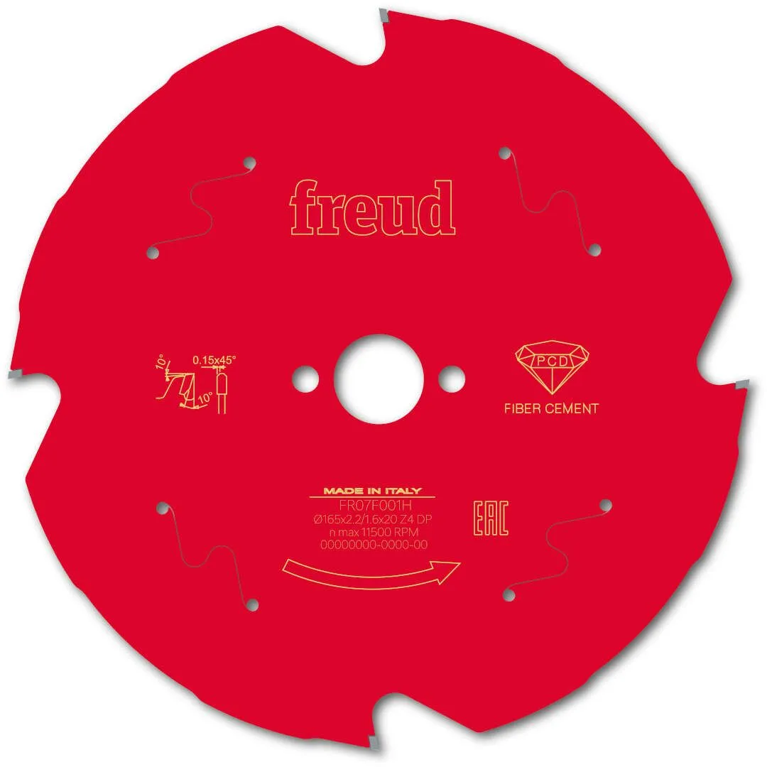 FREUD 165x2,2x20mm 4Z list cirkularne testere za gips i vlaknasti - fiber cement FR07F001H