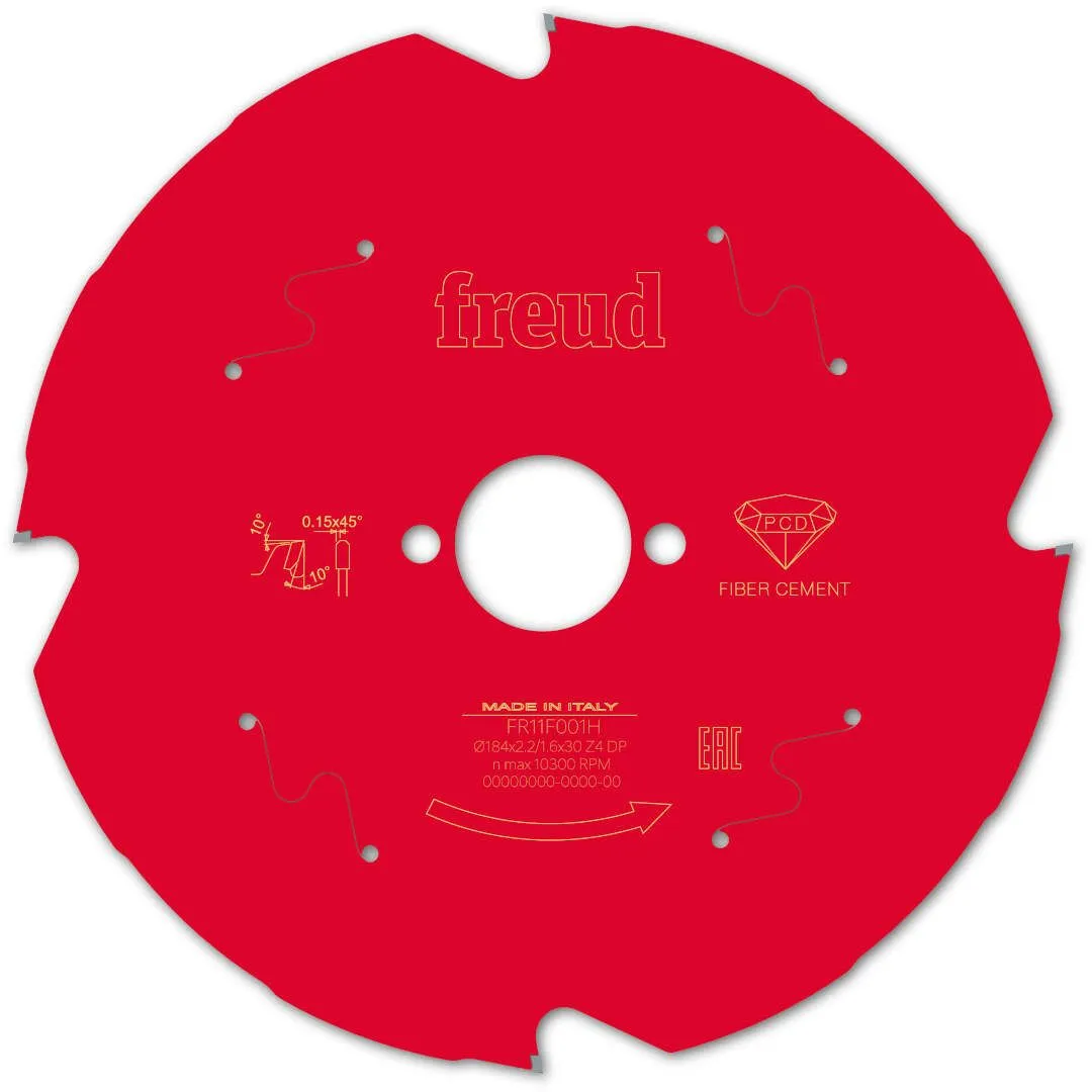 FREUD 184x2,2x30mm 4Z list cirkularne testere za gips i vlaknasti - fiber cement FR11F001H