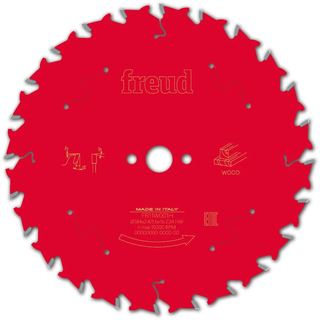 FREUD 184x2,4x16mm 24Z list cirkularne testere za sečenje drveta FR11W001H