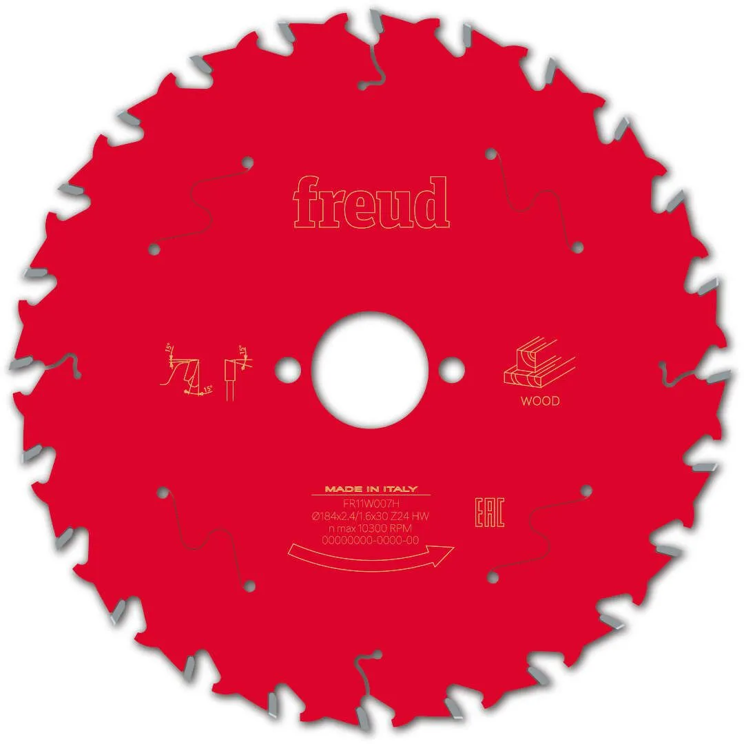 FREUD 184x2,4x30mm 24Z list cirkularne testere za sečenje drveta FR11W007H