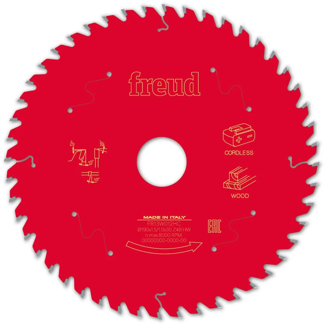 FREUD 190x1,5x30mm 48Z list cirkularne testere za sečenje drveta FR13W012HC
